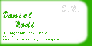 daniel modi business card