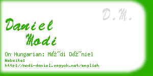 daniel modi business card